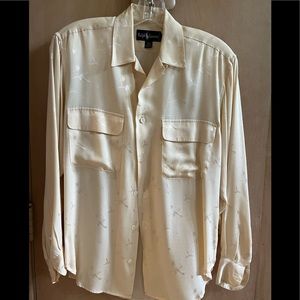 Vintage Ralph Lauren 100% Silk Blouse